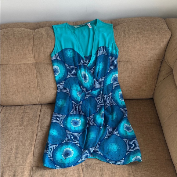 Twelfth Street by Cynthia Vincent Teal Dress - Picture 1 of 5